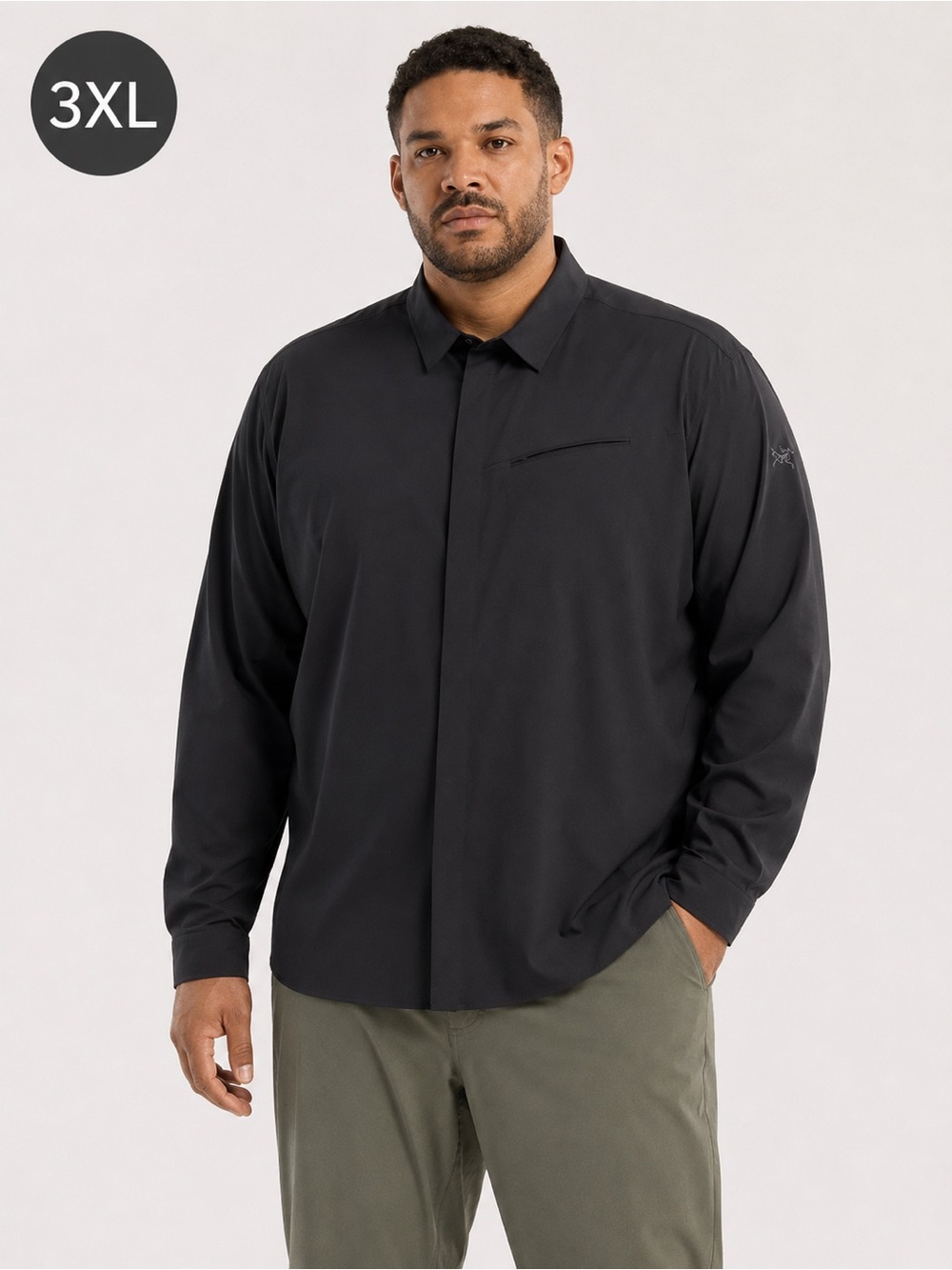 Arc'teryx skyline snap Button Down Black 3XL